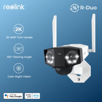 Refurbished Reolink Duo 4G SIM Card Camera 4MP Color Night Vision Battery Person/Vehicle Detection Outdoor CCTV Security Camera