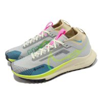 【NIKE 耐吉】慢跑鞋 Wmns React Pegasus Trail 4 GTX 女鞋 灰綠 防水 支撐 運動鞋(DJ7929-002)