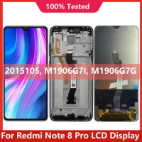 6.53" For Xiaomi Redmi Note 8 Pro LCD Display Touch Screen Digitizer Assembly Replacement For Redmi Note8Pro M1906G7I LCD Screen