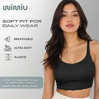 WIMIU BH Miniset Seamless Sport Bra Seamless Bra BH Sport Wanita Bra Wanita Tanpa Kait 100063 Grey L