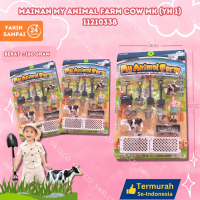 MAINAN MY ANIMAL FARM COW KEMASAN MIKA / MAINAN ANAK SET KANDANG SAPI MIKA YH 1