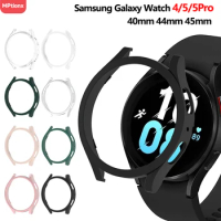 Case for Samsung Galaxy Watch 4 40mm 44mm 42mm 46mm 45mm,PC Matte Case All-Around Protective Bumper Shell for Watch 4/5/5Pro