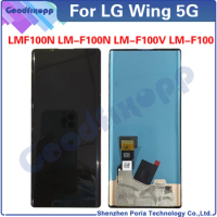 100% Test AAA For LG Wing 5G LMF100N LM-F100N F100V F100 LCD Display Touch Screen Digitizer Assembly Replacement