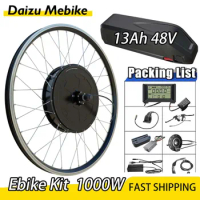 48V 13AH Battery Ebike Kit 48V 1500W LCD Brushless Hub Motor Wheel Ebike Motor 26inch 700C MTB Ebike Motor Wheel Kit Cycling MTB