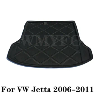 Car Rear Boot Cargo Liner Tray Trunk Luggage Floor Mat Carpets Pad For VW Jetta Sedan 4-dr MK5 2006-2011