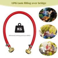 LPG Cylinder Mutual Filling Connecting Pipe Eastern European Liquefied Gas Cylinder Inflation Joint Rubber Hose Camping Supplies