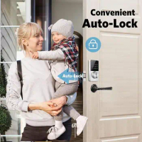 Smart Lock,Fingerprint Smart Lock for Front Door,Keyless Entry Door Lock,Smart Door Lock with App/Fingerprint/Fob/Key/Code Door