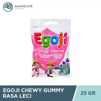 Egoji Chewy Gummy Leci Isi 10 Butir - Permen Gummy Vitamin C