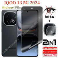 ฟิล์มไฮโดรเจลความเป็นส่วนตัว, 2in1, ป้องกันสายลับ, ฟิล์มกันรอยแบบเต็มหน้าจอ, สำหรับ iQOO 13, iQOO13,