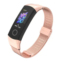 Wrist Strap For Huawei Honor Band 4/5 Strap Smart Wristband Milanese Metal Bracelet Band For honor band 4 Correa