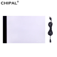 CHIPAL Digital Tablets A4 LED Graphics Artist Thin Art Stencil Drawing Board Light Box Tracing Table Painting a4 led light pad