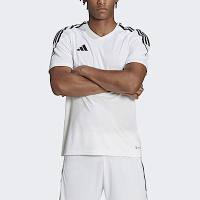 Adidas Tiro 23 Jsy [HR4610] 男 短袖 上衣 T恤 V領 修身 運動 訓練 足球 吸濕排汗 白