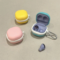 Solid Color Case for Samsung Galaxy Buds Pro Live 2 Buds2 Pro FE Cover Protective Shell for GalaxyBuds
