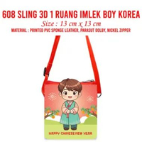 Sling 3D Tas Selempang Imlek Lucu Souvenir Lebaran Natal Imlek 608 Cowo Korea