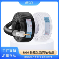 【台灣公司 超低價】批發高清RG6同軸電纜視頻線家庭數字衛星電視加密屏蔽射頻電纜