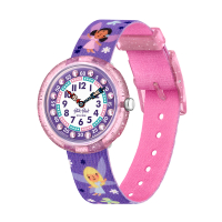 【Flik Flak】兒童手錶 魔法精靈 FAIRY COOL 兒童錶 編織錶帶 瑞士錶 錶(31.85mm)