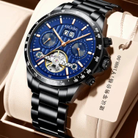 AILANG 2022 new men's mechanical clockwork watch top stainless steel belt waterproof watch