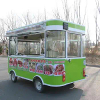Kitchen Cooking Mobile Food Truck /dining Car Ice Cream Food Vending Cart Electric Food Vehicle