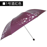 天堂傘307E雪月風花鉛筆傘女摺疊防紫外線晴雨傘遮陽傘