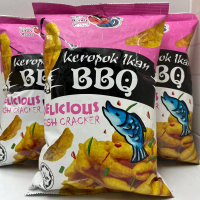 KEROPOK IKAN BBQ WHALE BRAND 70g