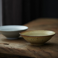復古懷舊皮蛋肉粥碗面碗日本甜品碗日式陶碗李子柒同款土碗 6.5寸1入