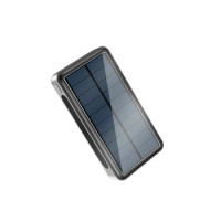 Qi Wireless Charging Solar Power Bank 30000 mAh Powerbank for iPhone 15 X Samsung Xiaomi Mobile Phone Charger with Camping Light