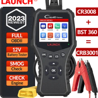 LAUNCH CRB3001 6V 12V Battery Tester OBD2 Scanner CR3008 BST360 2 in 1 100-2000 CCA Battery Health Charging Test Free Update