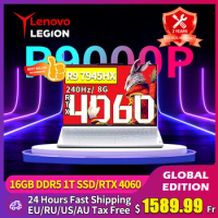 Lenovo Legion R9000P E-sports Gaming Laptop 16" Notebook AMD R9 7945HX RTX4060 2.5K 240Hz 100% sRGB 500nits Game Notebook PC
