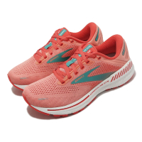 BROOKS 慢跑鞋 Adrenaline GTS 22 女鞋 粉紅 綠 避震 反光 支撐 腎上腺素(1203531B680)