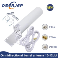 4G LTE Antenna CRC9 SMA TS9 12dBi Omni antenne 2.3 ghz Exterior ceilling 5m cable 2.4GHz for Huawei B315 E8372 E3372 ZTE Router