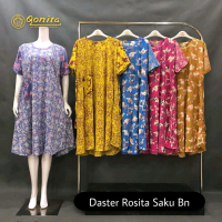 Daster batik Qonita Daster rosita saku sleting by Qonita batik Daster batik resleting depan busui fr