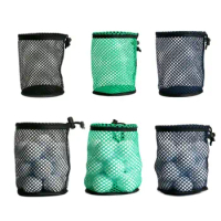 Mesh Golf Drawstring Pouch Golf Storage Bag Large Capacity Nylon Golf Mesh Net Bag 12/25/50 3 Colors Golfer Gift