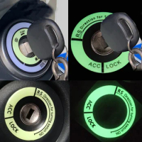 Car Ignition Switch Luminous Sticker for Kia Kue Kee KV7 IX35 IX45 Sonata POP VG Soulster cee-d Rondo
