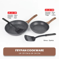 Panci Masak Set Lapisan Granit Anti Lengket Peralatan Masak Dapur Cocok Untuk Semua Kompor Best Sell