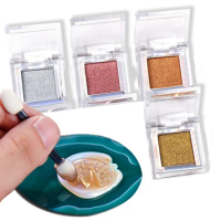 Seal Solid Magic Mirror Powder Fire Paint Wax Seal Decoration Powder Solid Tuhao Gold Powder Aurora Powder Box