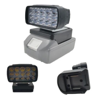 Portable LED Work Light for Makita/Dewalt/Milwaukee 18V Li-ion Battery Cordless Emergency Flood Lamp Flashlight Compatible