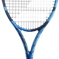 Babolat Pure Drive Tennis Racquet (10th Gen) - Strung with 16g White Babolat Syn Gut at Mid-Range Tension