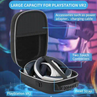Portable Zippered Carrying Bag For Sony PS VR2 Glass Travel Storage Box Protective Case Organization Bag For PlayStation VR 2