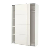 PAX/MEHAMN 衣櫃/衣櫥, 白色/雙面設計 白色, 150x66x236 公分