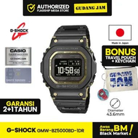 G-Shock Jam Tangan Pria GMW-BZ5000BD-1DR Digital Dial Black Stainless Steel Strap