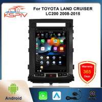 Android Car Radio GPS Navigation for TOYOTA LAND CRUISER LC200 2008-2015 Multimedia Player CarPlay WiFi AM FM Stereo Head Unit