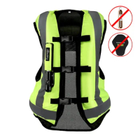 Reflective Vest Motorcycle Air-bag Vest Airbag motocross Reflective Safety Vest Professional Advanced Air Bag Reflective Clothin