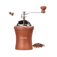 Koonan Hand-Cranked Coffee Machine Burr Grinder Coffee Grinder Thickness Adjustable Grinder Portable Hand Coffee Grinder Tools