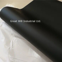 Matte Black Vinyl Wrap Film Satin Black Vinyl Car Wrap Auto Vehicle Wrapping Covering Foil With Release Size 1.52*30m/Roll