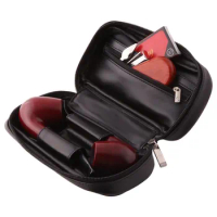 Tobacco Smoking Pipe Bag Soft PU Leather Smell Proof Portable Herb Smoking Pipe Pouch Case