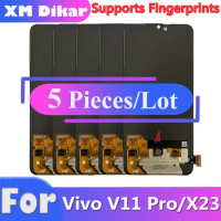 5 PCS New OLED For Vivo V11 Pro 1804 / X23 V1809A LCD Display Touch Screen Digitizer Glass Assembly Replacement Repair Parts