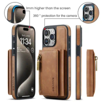 RFID Magnetic Detachable Leather Wallet Phone Stand Case Wireless Charge Cover for Apple iPhone 11 12 13 14 Plus 15 ProMax