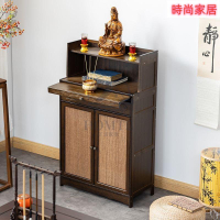 附發票 神明桌 公媽龕 佛龕 神臺 神桌 現代 供桌 玄關臺 立櫃 供奉架佛臺供奉桌財神爺菩薩供奉臺實木佛像傢用供桌