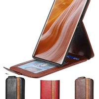New Style For Samsung Galaxy S21 FE Flip Vertical Retro Leather Case Book Card Holder Wallet Cover For Samsung S20 S21 S22 Ultra