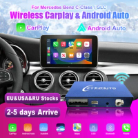 Wireless CarPlay for Mercedes Benz C-Class W205 &amp; GLC 2014-2018, with Android Auto Mirror Link AirPlay Car Play Navigation